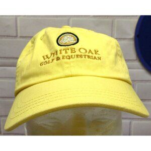 White Oak Golf & Equestrian Yellow Adjustable Baseball Cap By Imperial